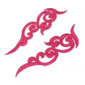 Kód: 39394 Páros csipke 16x5cm - FUCHSIA